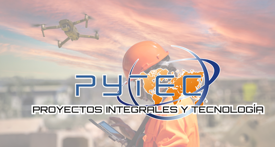 Operador de dron en un proyecto PYTEC